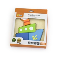 Wooden puzzle for kids Viga Boat