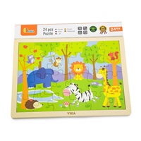 Children‘s wooden puzzle Viga Zoo