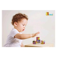 Wooden puzzle blocks for kids Viga Zoo