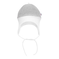 Baby cap New Baby The Best grey, size 80 (9-12m)