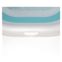 Milly Mally Aqua blue folding baby bath tub with drain