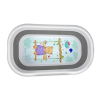 Milly Mally Aqua foldable baby bath tub with spout grey