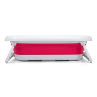 Milly Mally Aqua foldable baby bath tub with drain pink