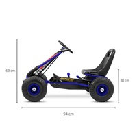 Kids Go-kart Milly Mally Thor blue