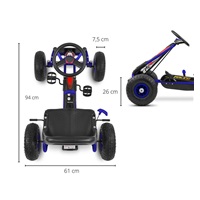 Kids Go-kart Milly Mally Thor blue