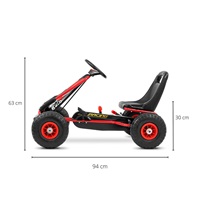 Kids Go-kart Milly Mally Thor red