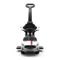 Dětské odrážedlo se zvukem a vodící tyčí Baby Mix RACER bílé (poškozený obal)