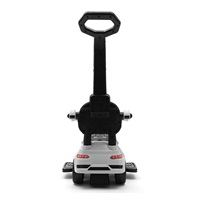 Dětské odrážedlo se zvukem a vodící tyčí Baby Mix RACER bílé (poškozený obal)