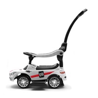 Dětské odrážedlo se zvukem a vodící tyčí Baby Mix RACER bílé (poškozený obal)