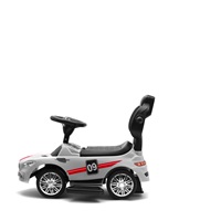 Dětské odrážedlo se zvukem a vodící tyčí Baby Mix RACER bílé (poškozený obal)