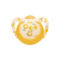 NUK Star Latex Soother 18-36 m yellow, size 18-36 m