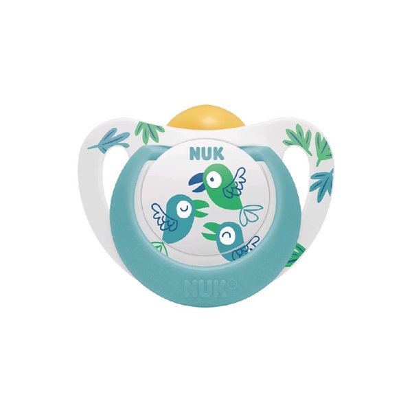 NUK Star Latex Soother 18-36 m green, size 18-36 m