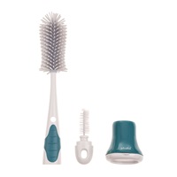 Akuku silicone bottle and pacifier brush with base