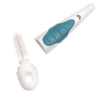 Akuku silicone bottle and pacifier brush with base