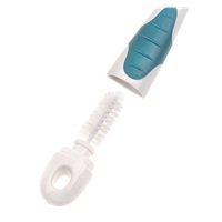 Akuku silicone bottle and pacifier brush with base