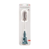 Akuku silicone bottle and pacifier brush with base