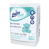 Linteo Baby cotton cleaning pads 9x11 cm 60 pcs