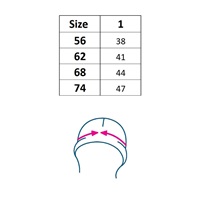 Cotton baby cap Koala Flowers, size 68 (4-6m)