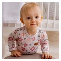 Baby T-shirt with long sleeves Koala Flowers, size 80 (9-12m)