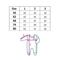 Baby Cotton Jumpsuit Koala Flowers, size 68 (4-6m)