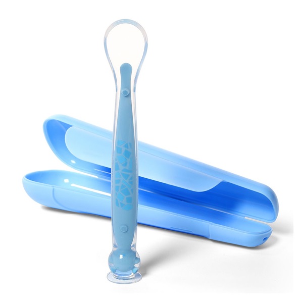 Spoon with suction cup Baby Ono blue