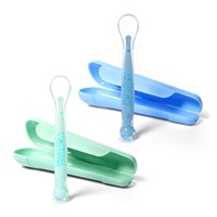 Spoon with suction cup Baby Ono blue