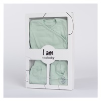 3-Piece Maternity Set New Baby I AM mint, size 56 (0-3m)