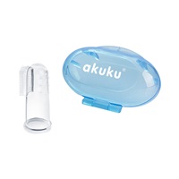 First toothbrush with case Akuku blue