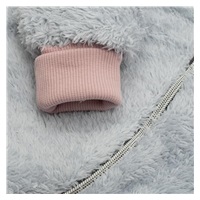 New Baby Teddy bear winter jumpsuit grey and pink, size 62 (3-6m)