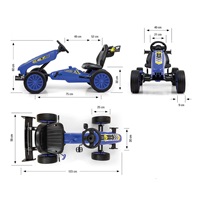 Kids Go-kart Milly Mally Rocket blue