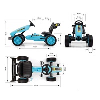 Kids Go-kart Milly Mally Rocket turquoise