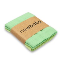 Cotton diapers New Baby 70x80 cm 2 pcs bright green, dark green