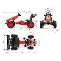 Kids Go-kart Milly Mally Rocket red