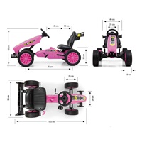 Kids Go-kart Milly Mally Rocket pink