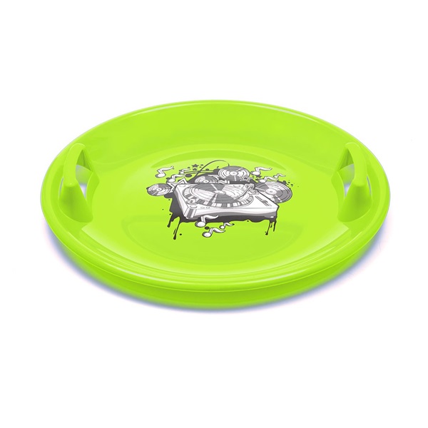 Sledding plate Baby Mix 60 cm MUSIC green