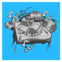 Sledding plate Baby Mix 60 cm MUSIC blue