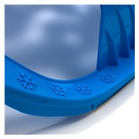 Plastic sled with backrest Baby Mix SNOW STAR blue