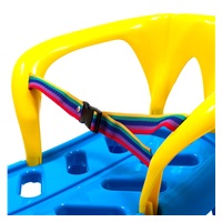 Plastic sled with backrest Baby Mix SNOW STAR blue