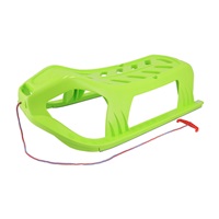 Baby Mix SNOW STAR green plastic sled