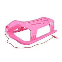 Baby Mix SNOW STAR pink plastic sled