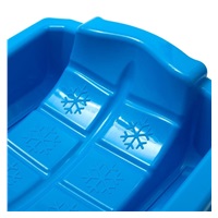 Plastic bobsleigh with brakes Baby Mix KAROL blue