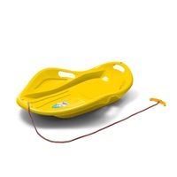 Children's sled glider Mussel Baby Mix PREMIUM COMFORT 80 cm yellow