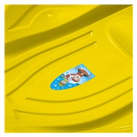 Children‘s sled glider Mussel Baby Mix PREMIUM COMFORT 80 cm yellow