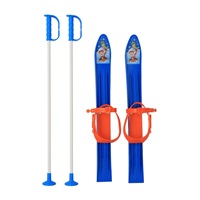 Kids skis with bindings and poles Baby Mix 60 cm blue