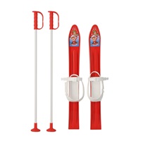 Children's skis with bindings and poles Baby Mix 60 cm red