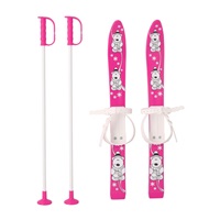 Kids skis with bindings and poles Baby Mix 70 cm pink