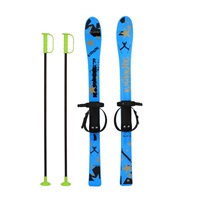 Kids skis with bindings and poles Baby Mix 90 cm blue