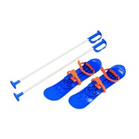 Kids skis with bindings and poles Baby Mix BIG FOOT 42 cm blue