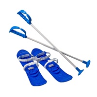 Kids skis with bindings and poles Baby Mix BIG FOOT 42 cm blue