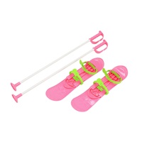 Kids skis with bindings and poles Baby Mix BIG FOOT 42 cm pink